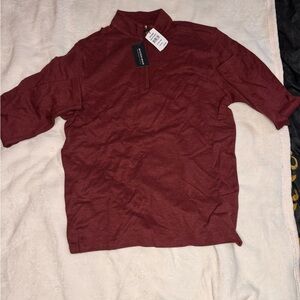 Mizzen+Main Burgundy Half-Zip Pullover